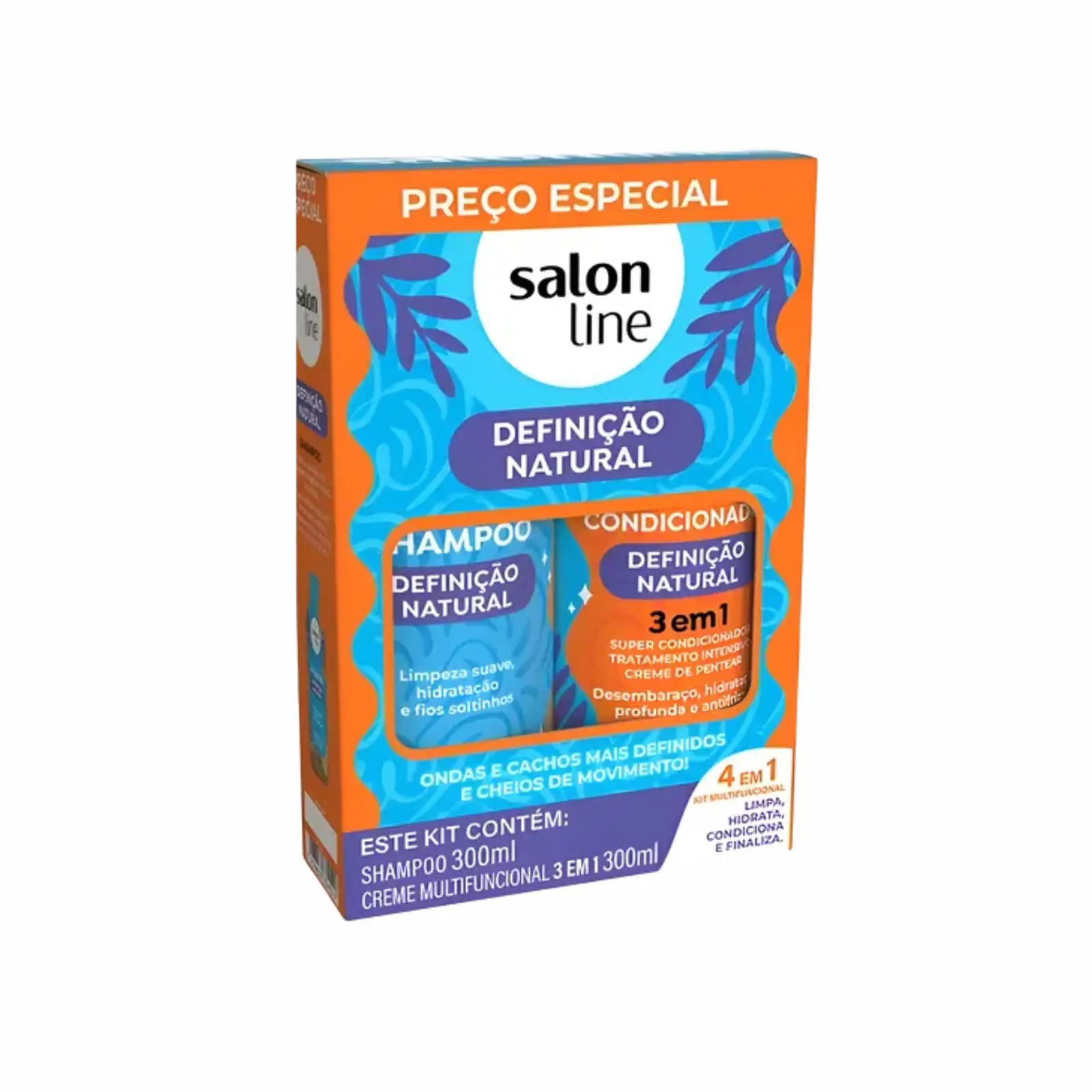 Pack Shampoo y Crema multifuncional 3 en 1 Definicion Natural de Line