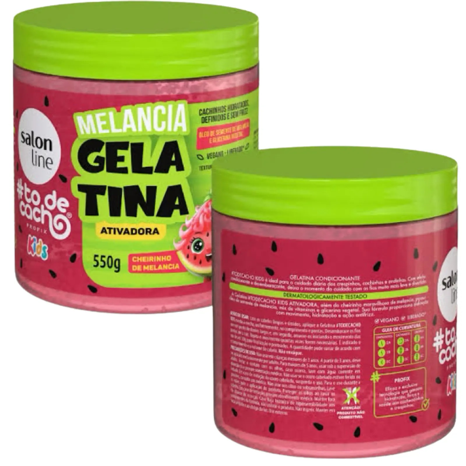 Gelatina Melancia activadora to de Cacho 550grs de Line – vista 2