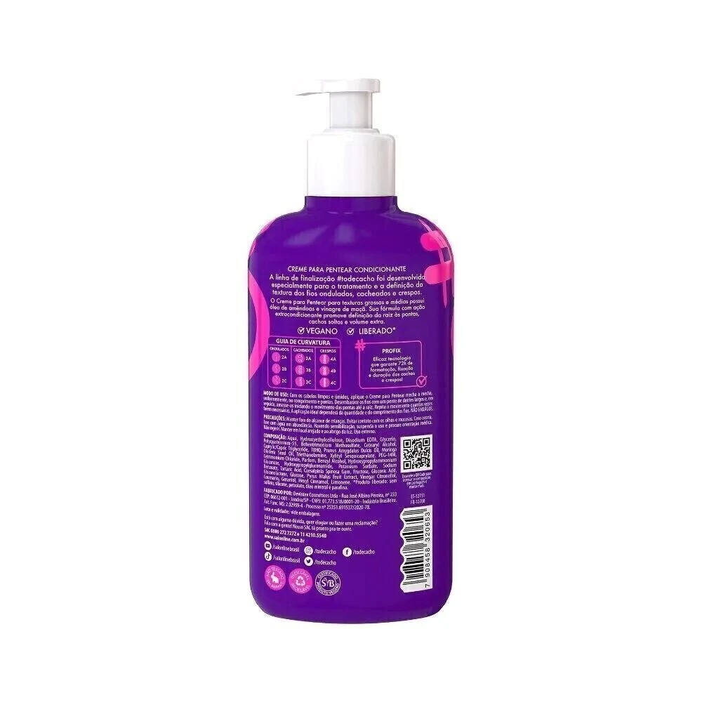 Crema de Peinar Cachos Dos Sonhos #Todecacho 300ml – Salon Line