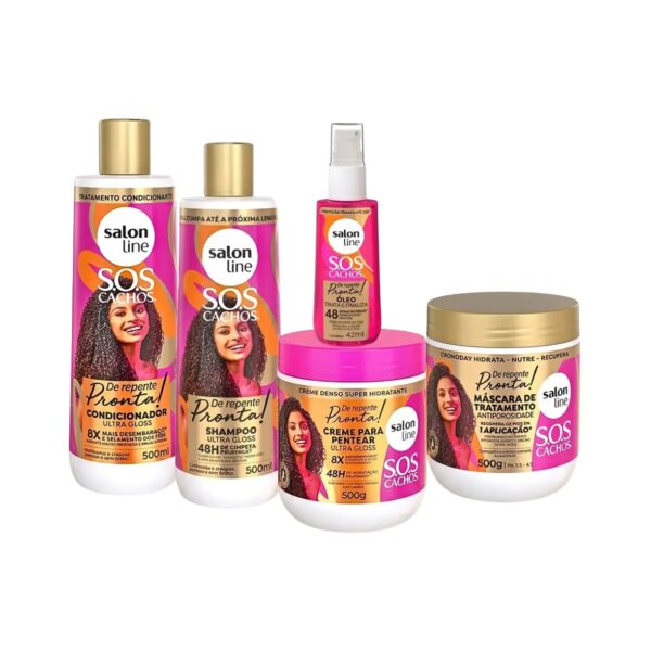 Kit Salón Line SOS Cachos Ultra Gloss _ Definición y Brillo