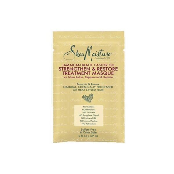 Shea Moisture, Jamaican Black Castor Oil Treatment Masque – Travel Size