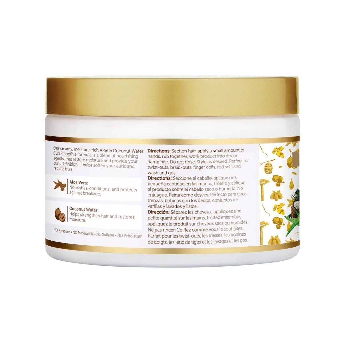 African Pride Moisture Miracle Aloe & Coconut Water Hydrate & Define Smoothie Curl Enhancer – 12oz