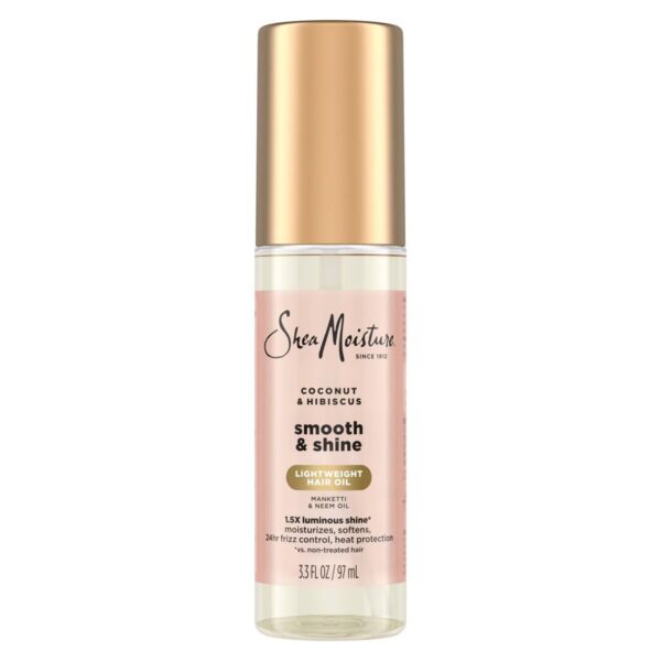 Shea Moisture Coconut and Hibiscus Smooth + Shine Hair Oil – 3.3 fl oz