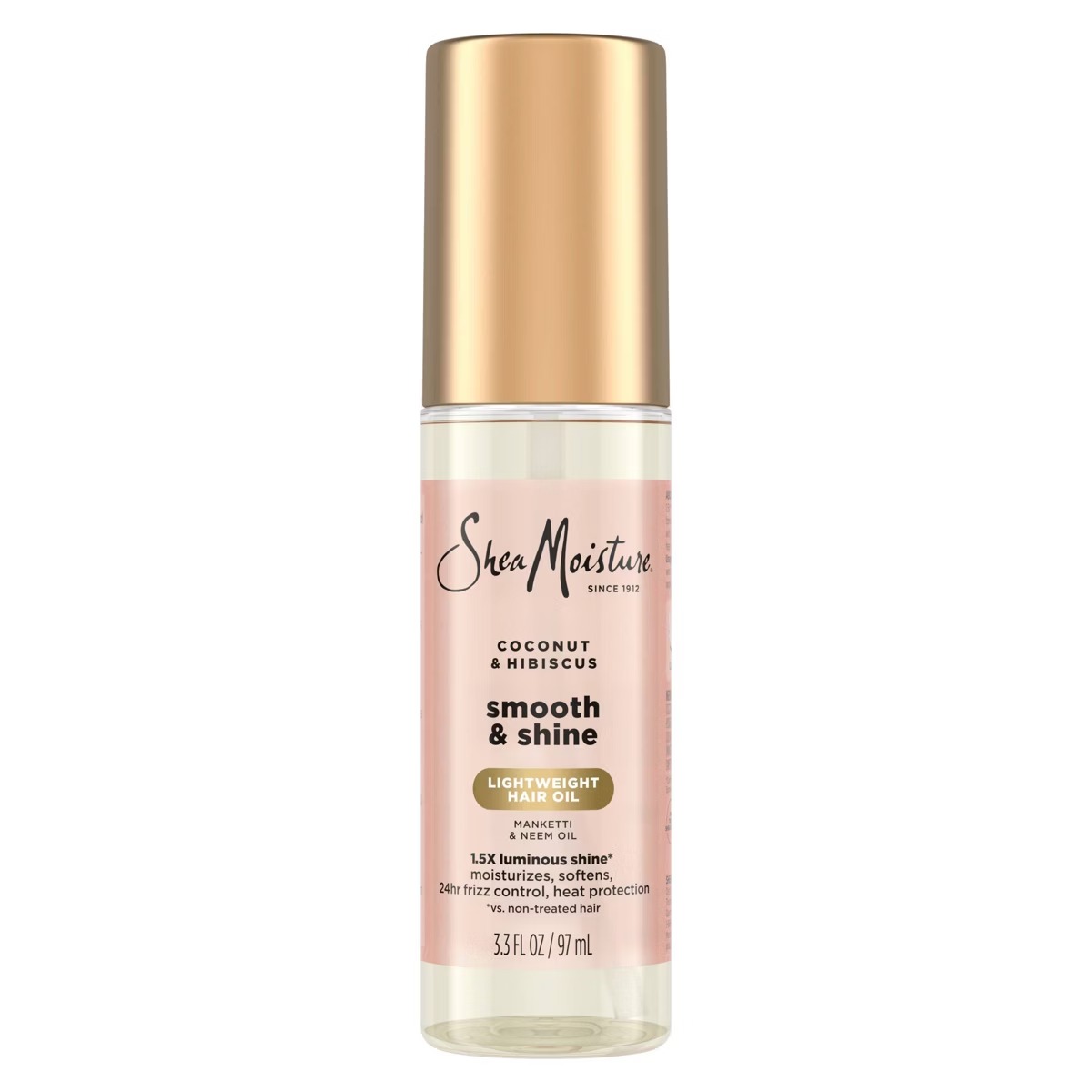 Shea Moisture Coconut and Hibiscus Smooth + Shine Hair Oil – 3.3 fl oz