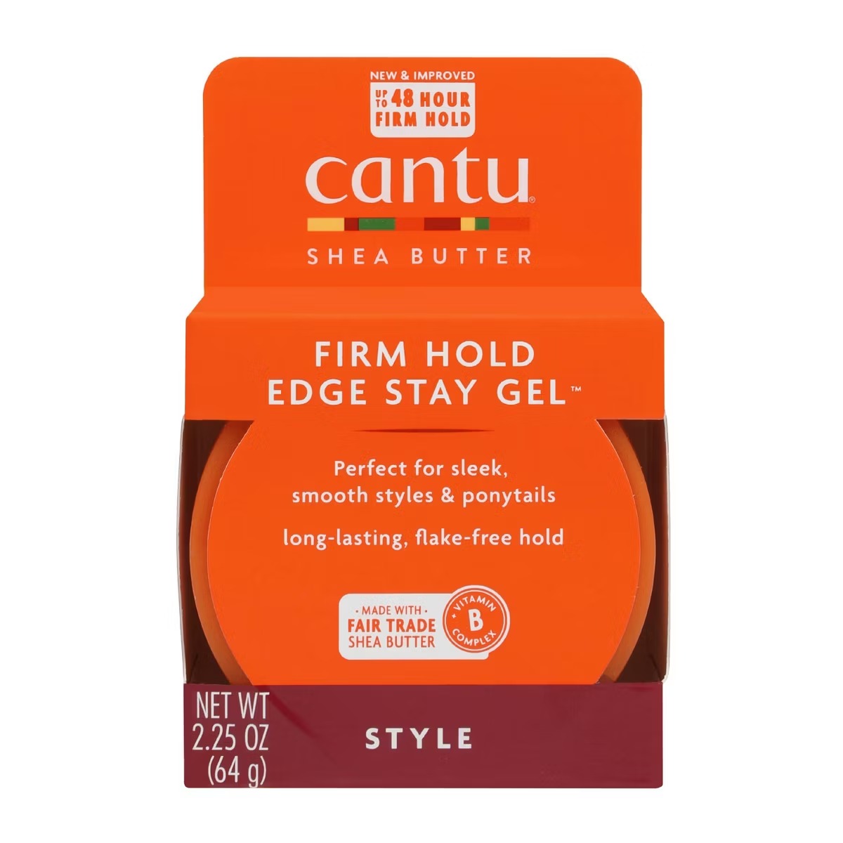 Cantu Extra Hold Edge Stay Gel – 2.25oz
