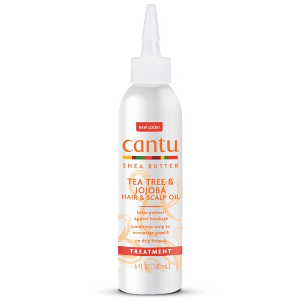 Cantu Shea Butter Tea Tree & Jojoba Hair & Scalp Oil No-Drip Formula 6 fl oz