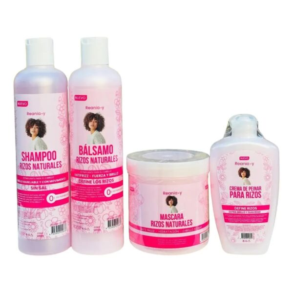 Kit Para Rizos Shampoo Acondicionador Cuidado Cabello Rizado de Reania-y