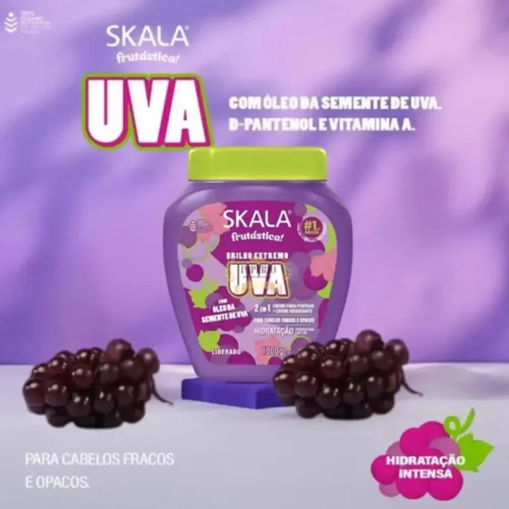 Mascara capilar Hidratación Frutástica Uva 1000ml Skala