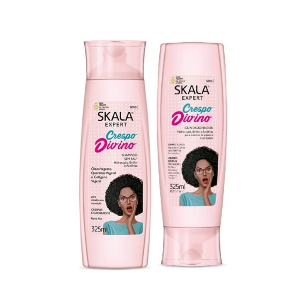 Kit Shampoo Y Acondicionador Skala Crespo Divino