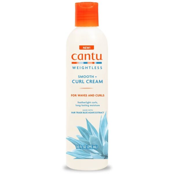 Cantu Weightless Smooth + Curl Enhancer Cream – 10oz