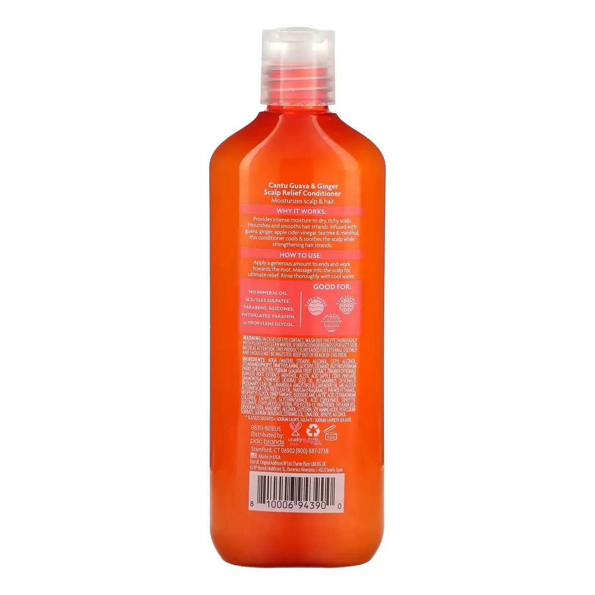 Cantu Guava & Ginger Scalp Relief Conditioner – vista 2