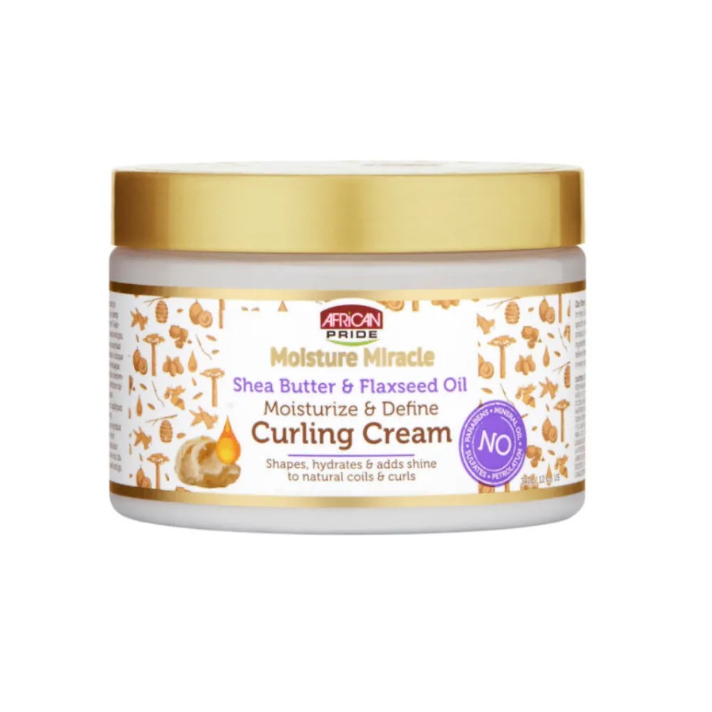 AFRICAN PRIDE MOISTURE MIRACLE CURLING CREMA 12.OZ