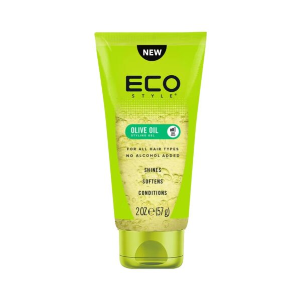 ECO STYLE Professional Olive Oil Styling Gel – Travel Size – 2 fl oz de Eco Styler