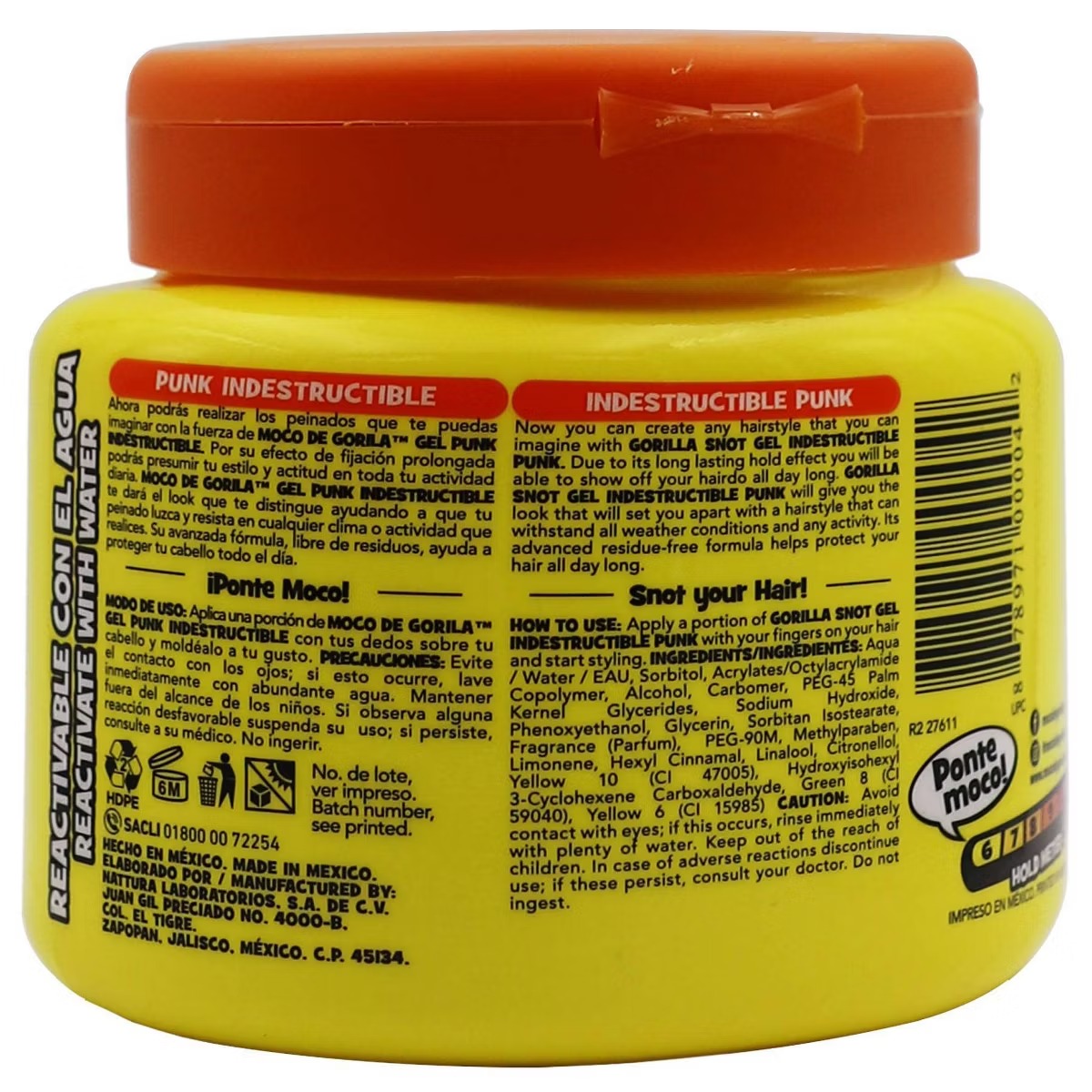Moco Gorila Punk Hair Gel – 9.52oz de Moco de Gorila – vista 2