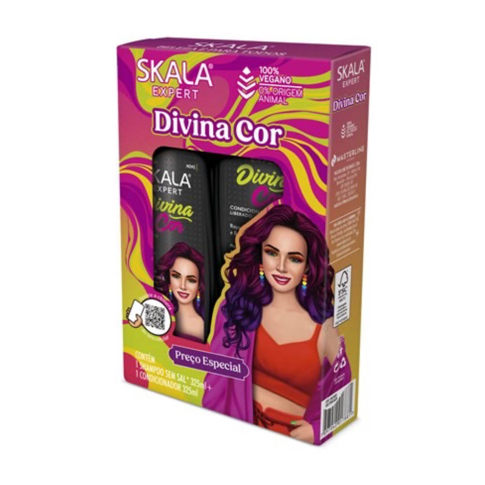 Kit Shampoo Acondicionador Divina Cor Skala