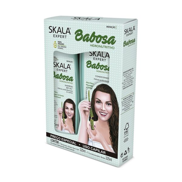 Kit de Shampoo y Acondicionador Babosa Aloe Vera de Skala