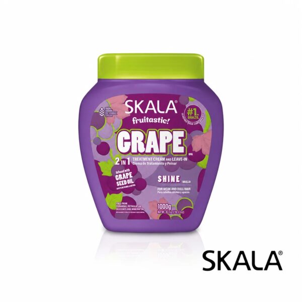 Mascara capilar Hidratación Frutástica Uva 1000ml Skala – vista 2