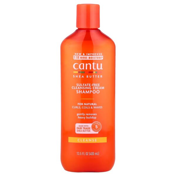 Cantu, Manteca de karité, Shampoo en crema de limpieza sin sulfatos