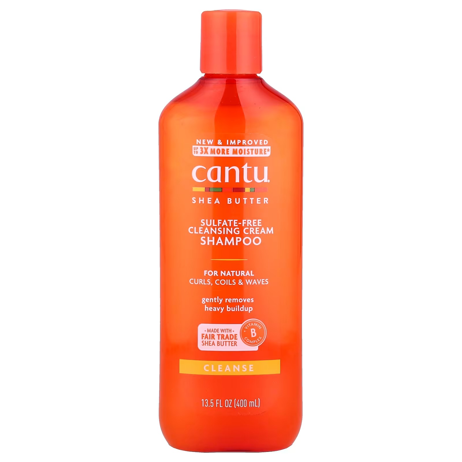 Cantu, Manteca de karité, Shampoo en crema de limpieza sin sulfatos
