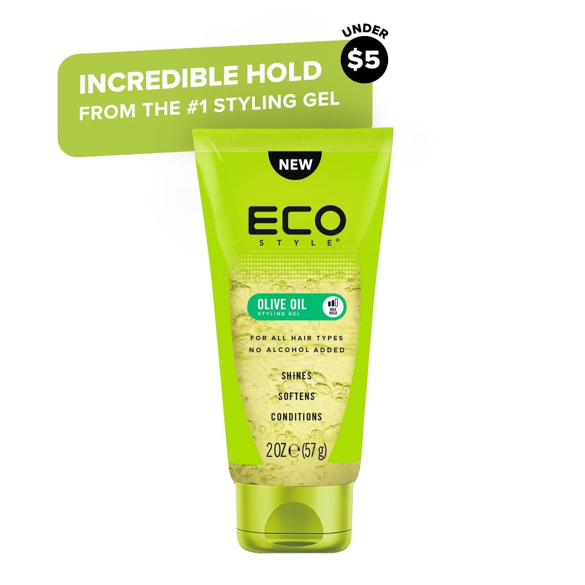 ECO STYLE Professional Olive Oil Styling Gel – Travel Size – 2 fl oz de Eco Styler – vista 2