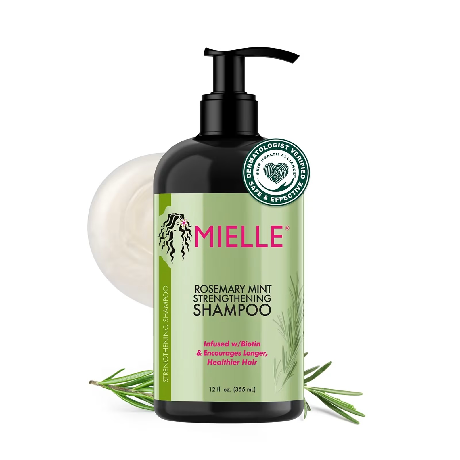 MIELLE ROSE MINT SHAM 12OZ de Mielle Naturals – vista 2