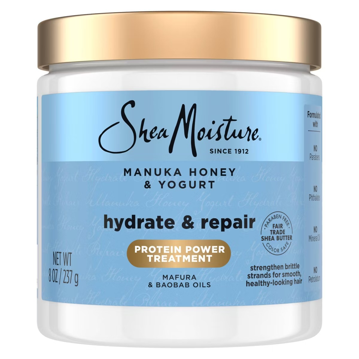Shea Moisture Manuka Honey & Yogurt Hydrate + Repair Hair Mask – 8oz