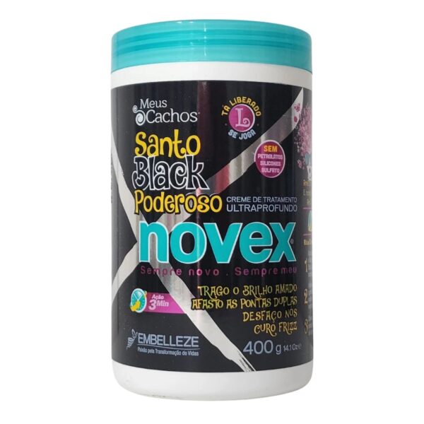 Mascarilla Novex Santo Black Poderoso 1Kg