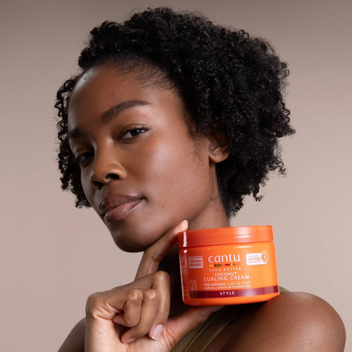 Cantu Natural Hair Coconut Curling Cream with Shea Butter – 12oz – vista 2