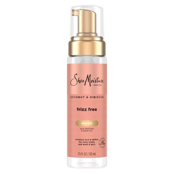 Shea Moisture Coconut and Hibiscus Frizz-Free Curl Mousse – 7.5 fl