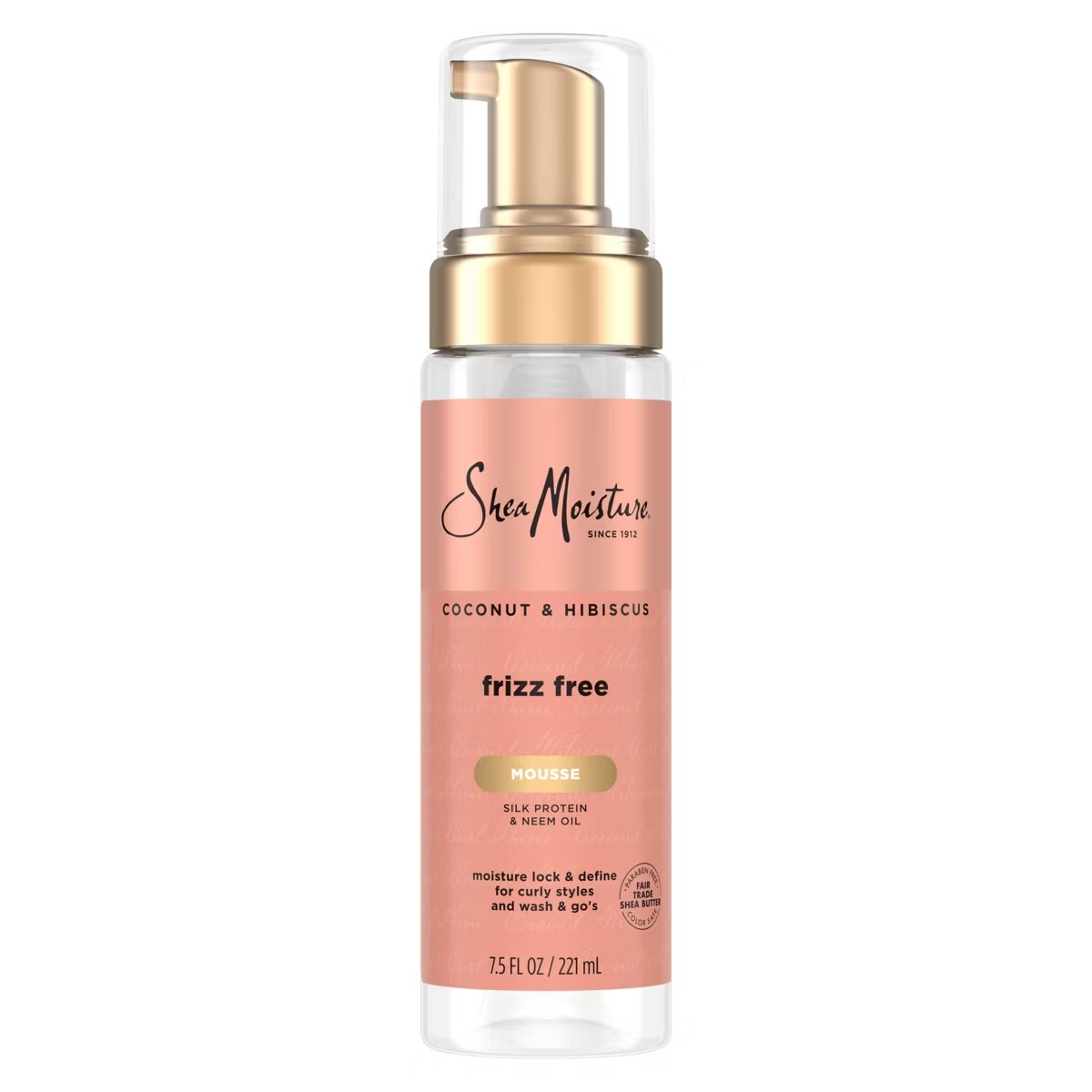 Shea Moisture Coconut and Hibiscus Frizz-Free Curl Mousse – 7.5 fl