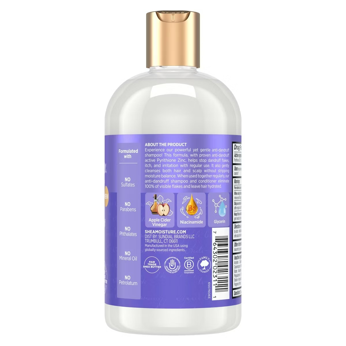 Shea Moisture Apple Cider Vinegar Anti-Dandruff Salicylic Acid Shampoo – 13 fl oz