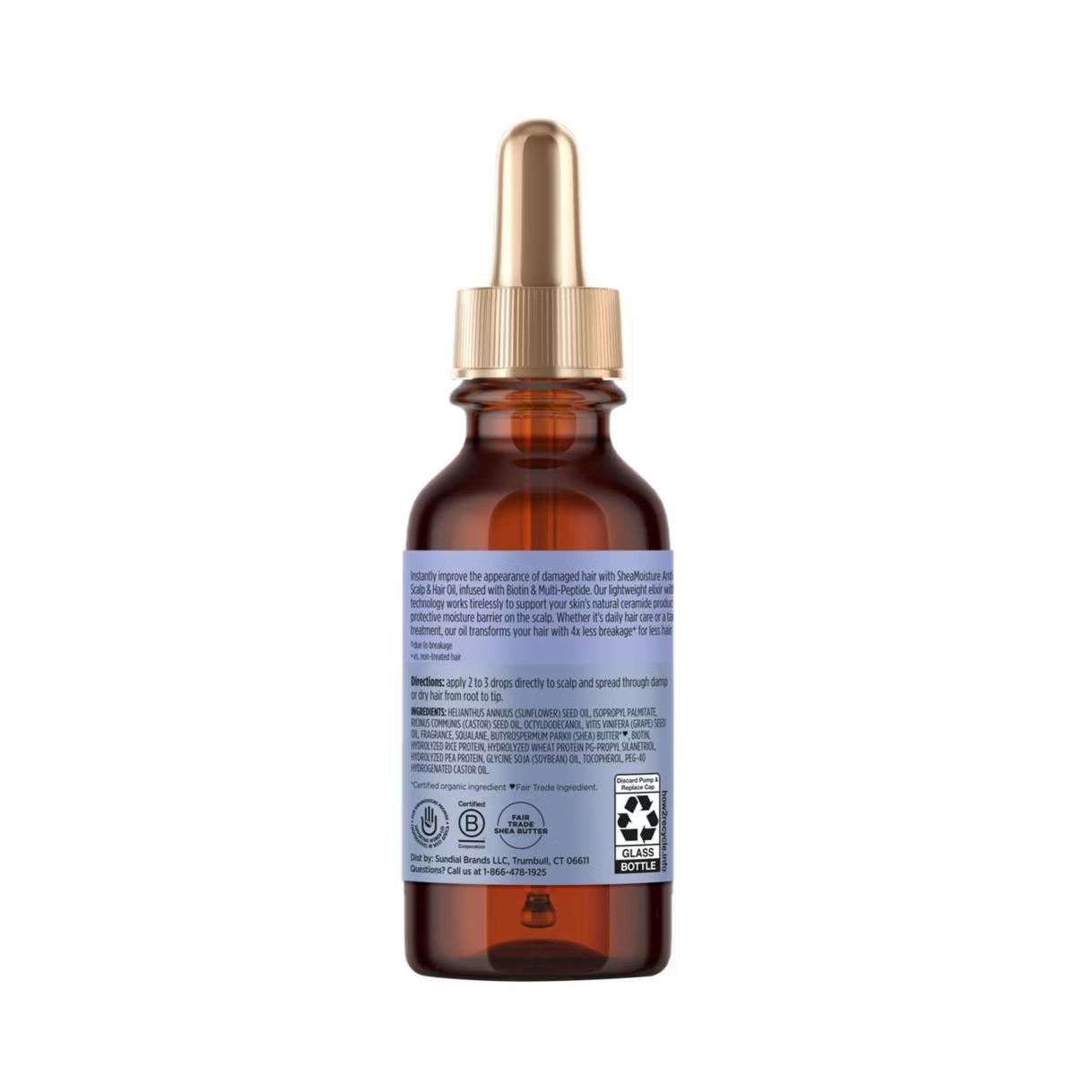 Shea Moisture Scalp & Hair Oil Anti-Hair Fall – 2 fl oz – vista 2