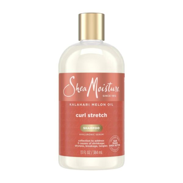 Shea Moisture Curl Stretch Shampoo Kalahari Melon Oil & Marula Oil Infused with Hyaluronic Serum