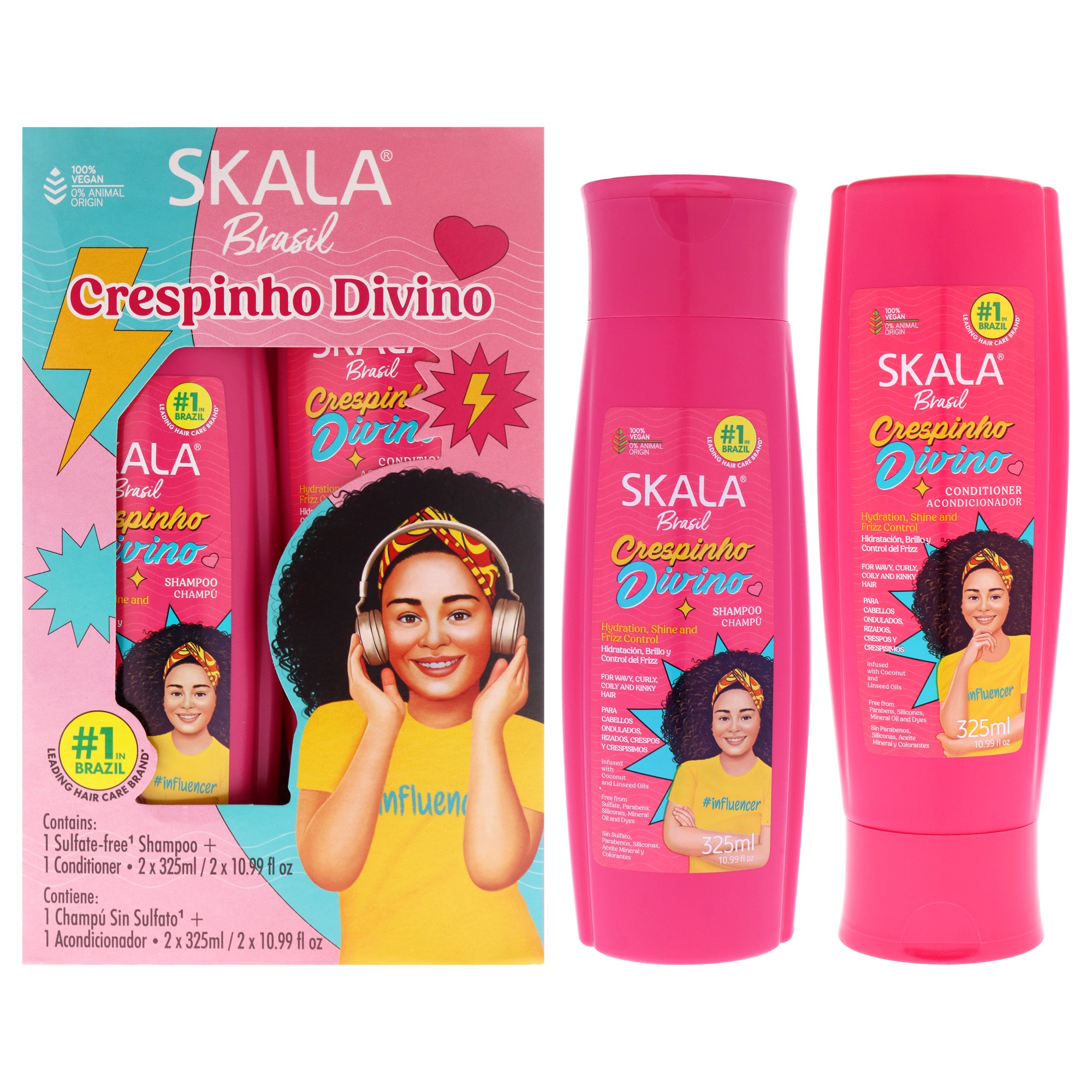 Duo Skala Shampoo + Acondicionador Crespinho Divino Kids – vista 2