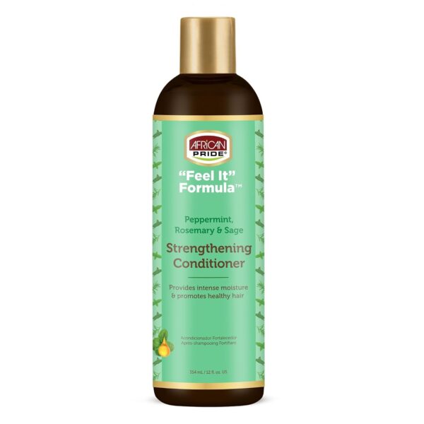 African Pride Feel It Formula Peppermint Rosemary Sage Strengthening Conditioner – 12 fl oz