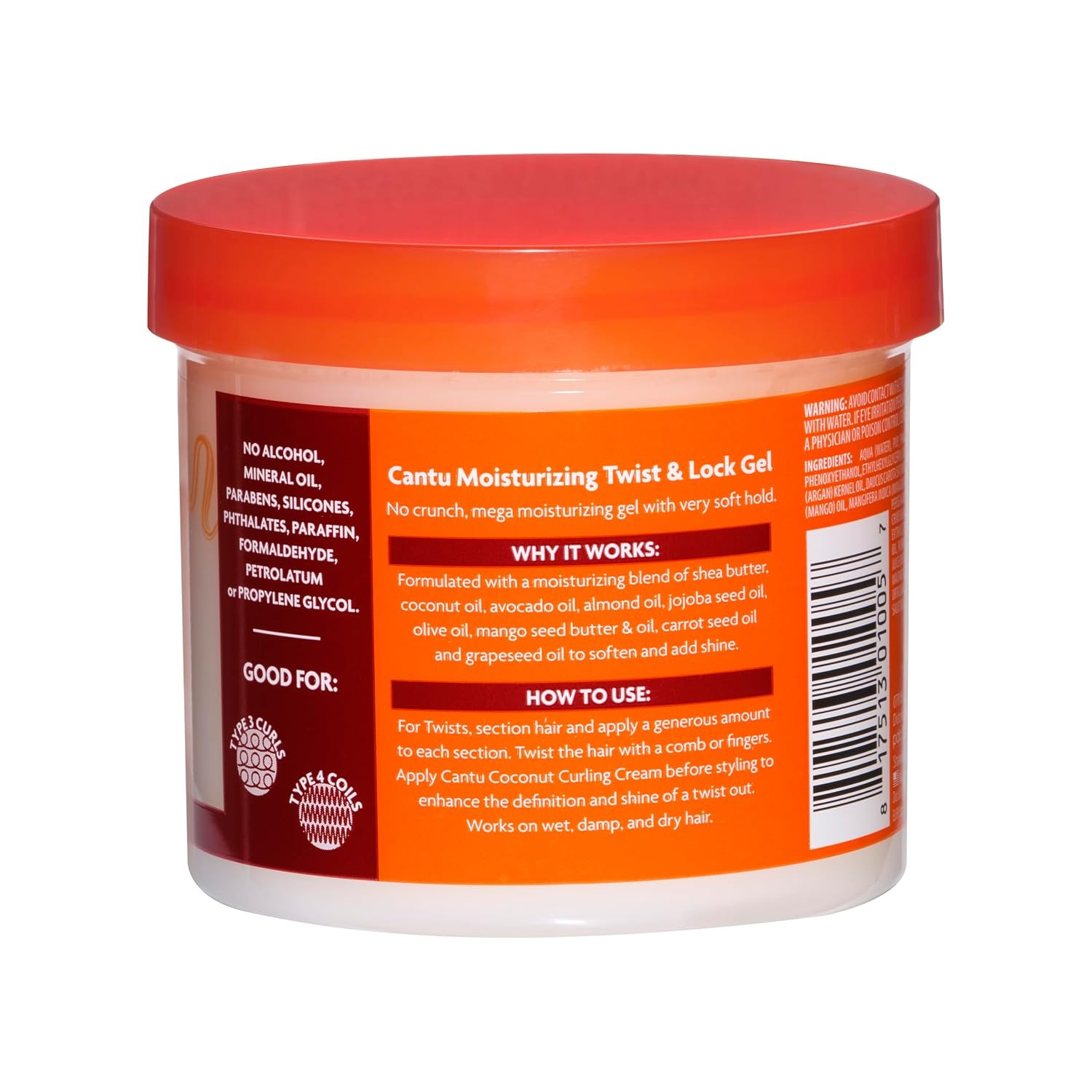 Twist & Lock Gel 13oz – Cantu – vista 2