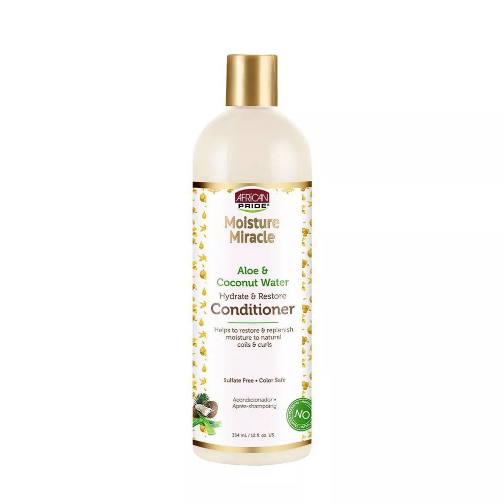 African Pride _ Moisture Miracle Aloe & Coconut Water Hydrate & Restore Hair Conditioner 354ml