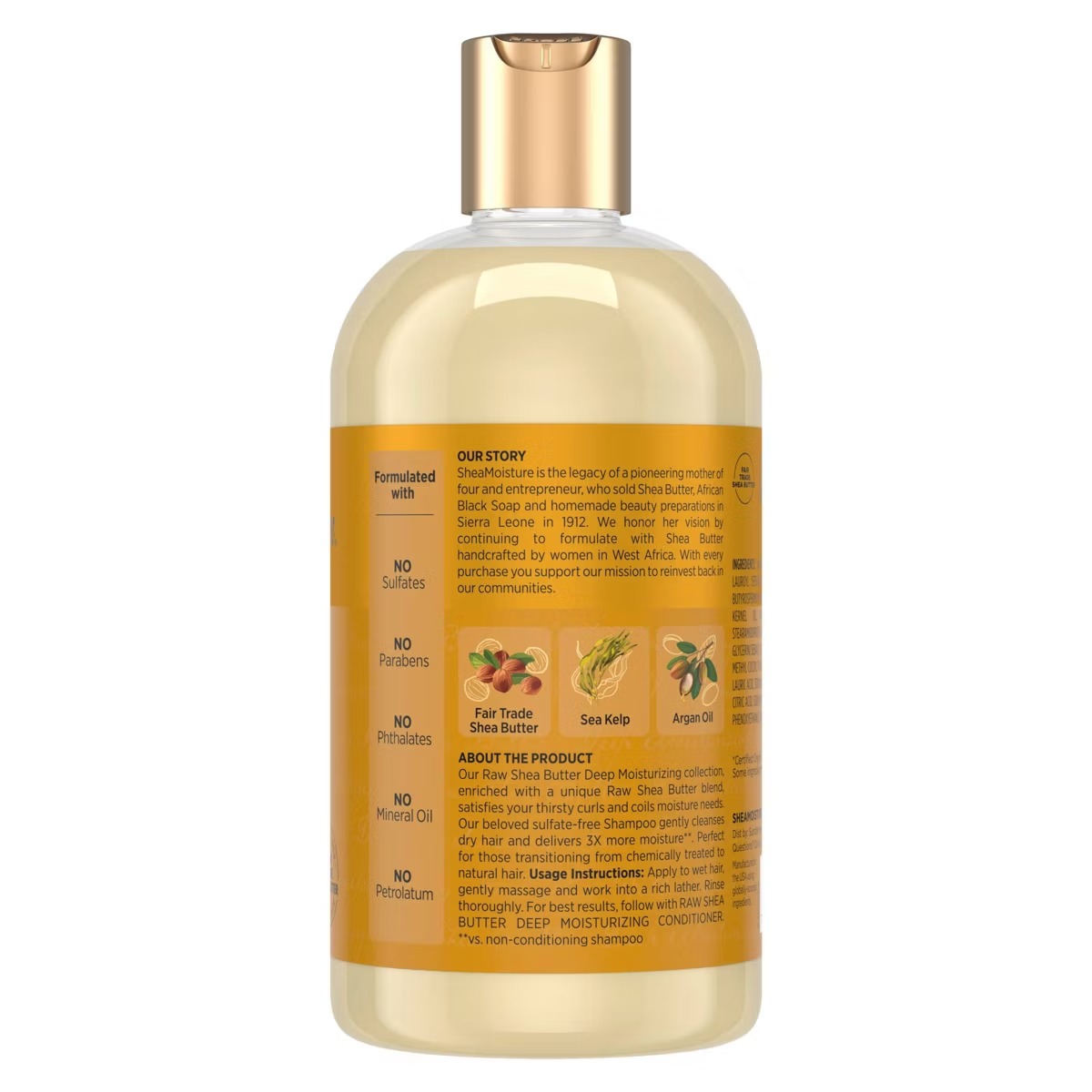 Shea Moisture Raw Shea Butter Deep Moisturizing Shampoo – 13 fl oz – vista 2