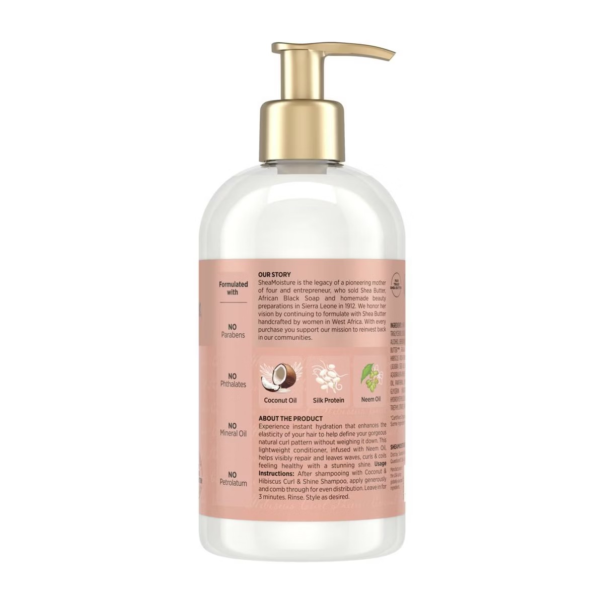 Shea Moisture Coconut and Hibiscus Curl & Shine Conditioner – 13 fl oz – vista 2