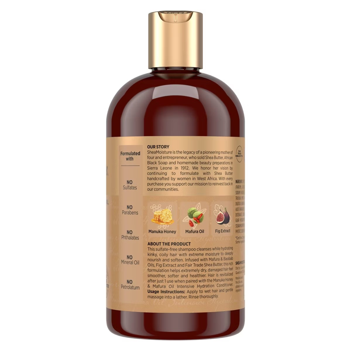 Shea Moisture Manuka Honey & Mafura Hair Oil Intensive Hydration Shampoo – vista 2