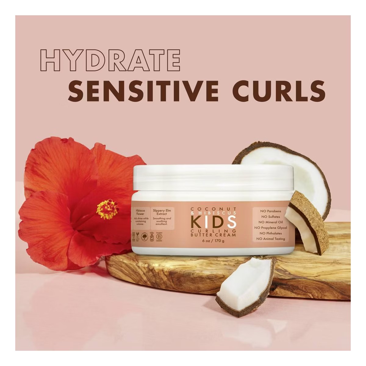 Shea Moisture Coconut & Hibiscus Kids_ Curling Hair Butter Cream – 6oz – vista 3