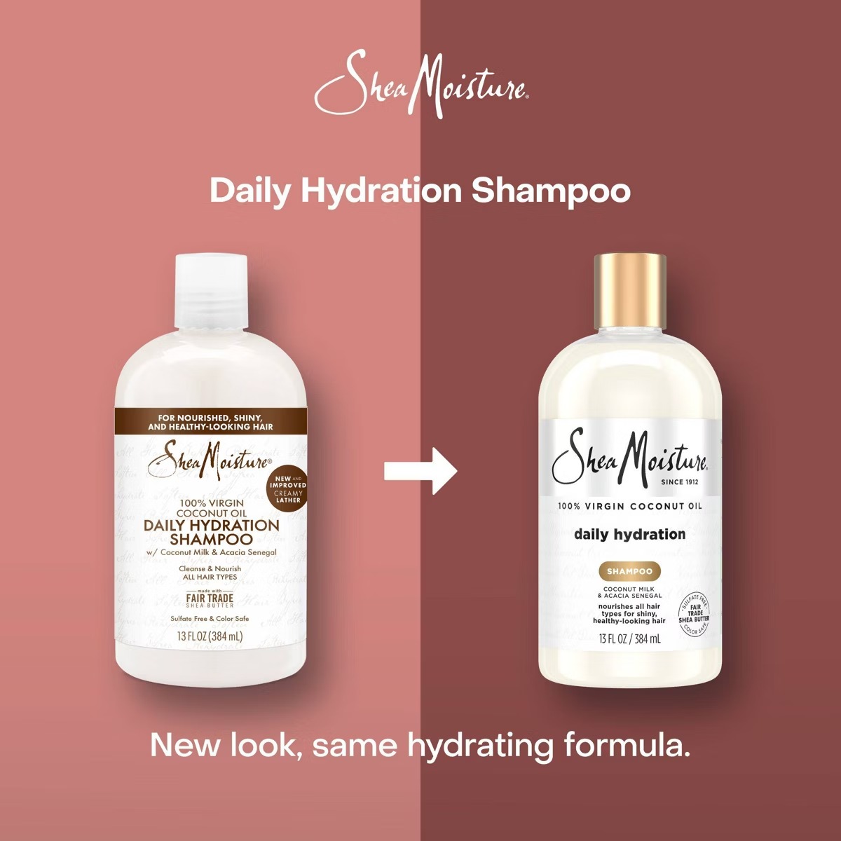 Shea Moisture Virgin Coconut Oil Shampoo Daily Hydration – 13 fl oz – vista 3