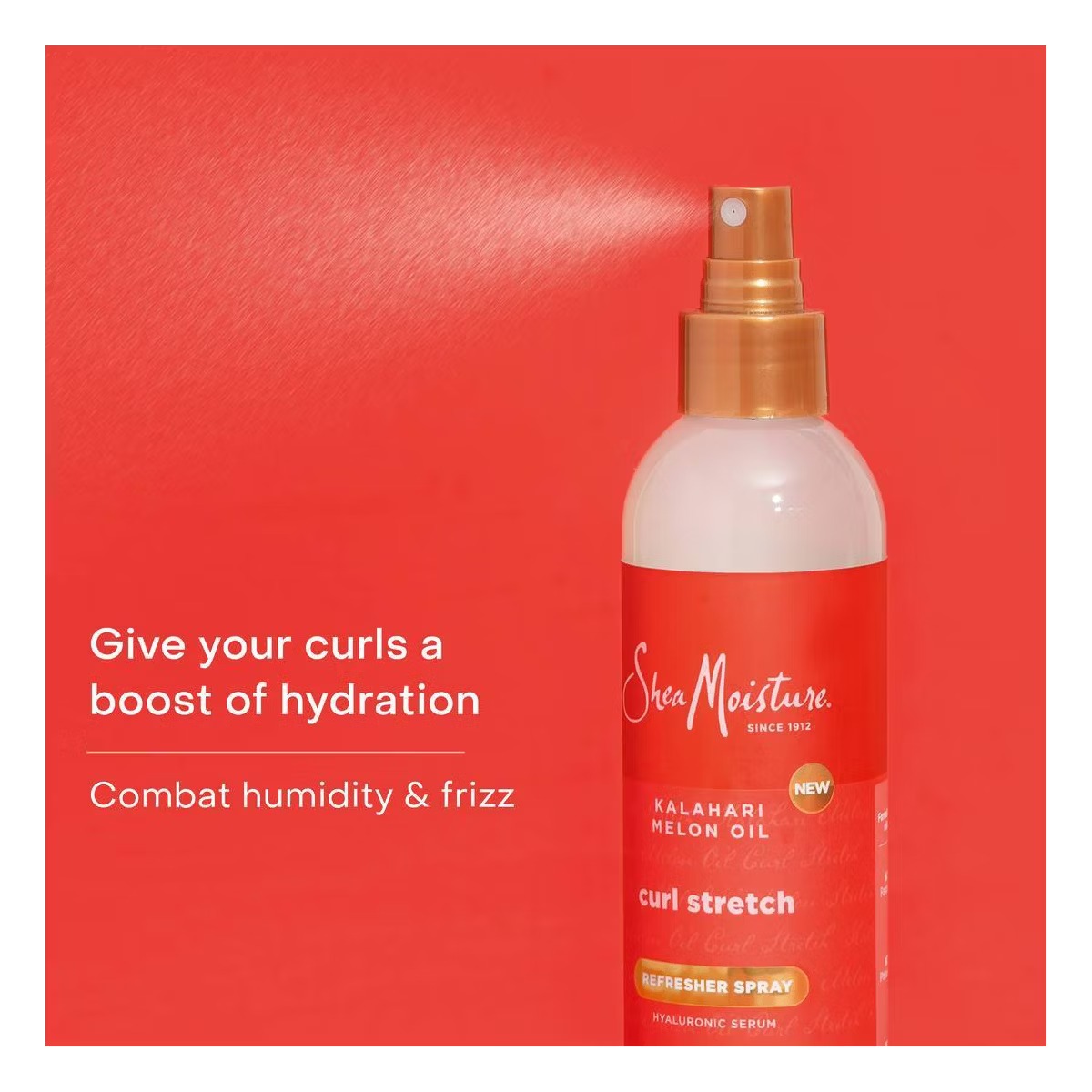 Shea Moisture Curl Stretch Refresher Spray Kalahari Melon Oil & Marula Oil Infused with Hyaluronic Serum – vista 3