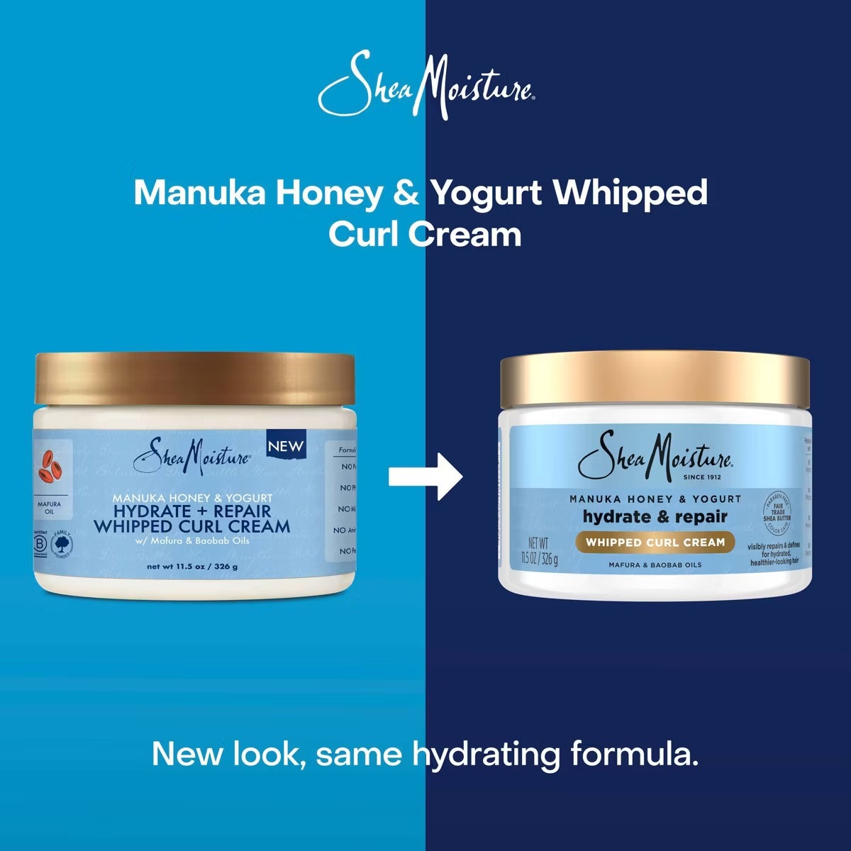 Shea Moisture Manuka Honey + Yogurt Hydrate + Repair Whipped Curl Cream – 11.5oz – vista 3