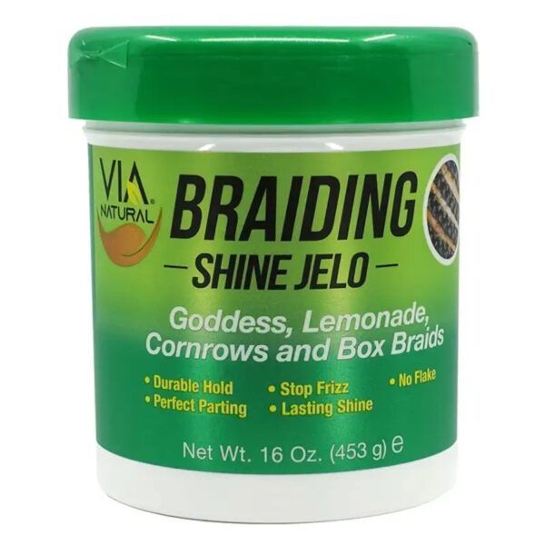 Via Natural Braiding Shine Jelo 16 oz de Via Naturals