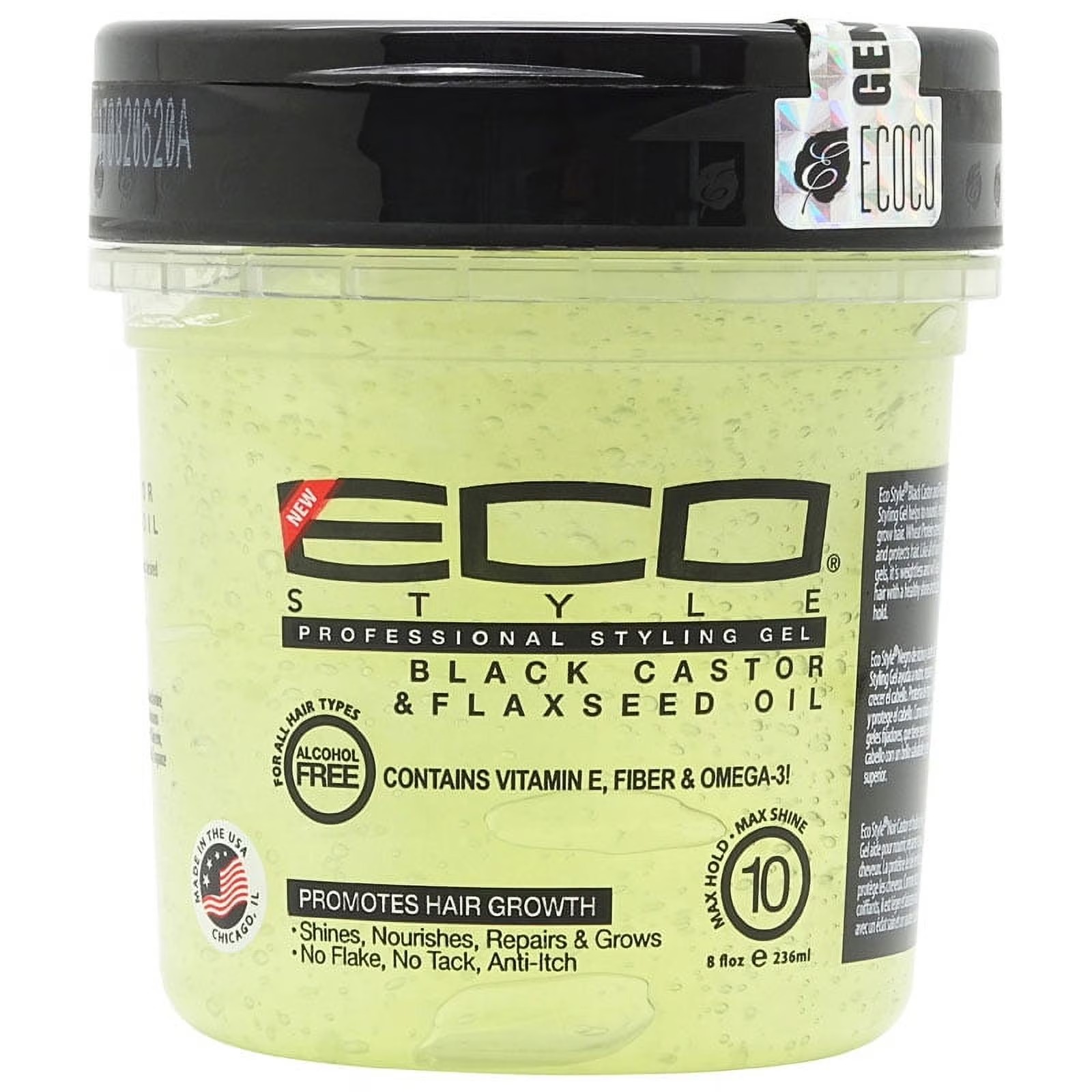 ECO STYLE GEL BLK CAST&FLAX 8Z de Eco Styler – vista 2