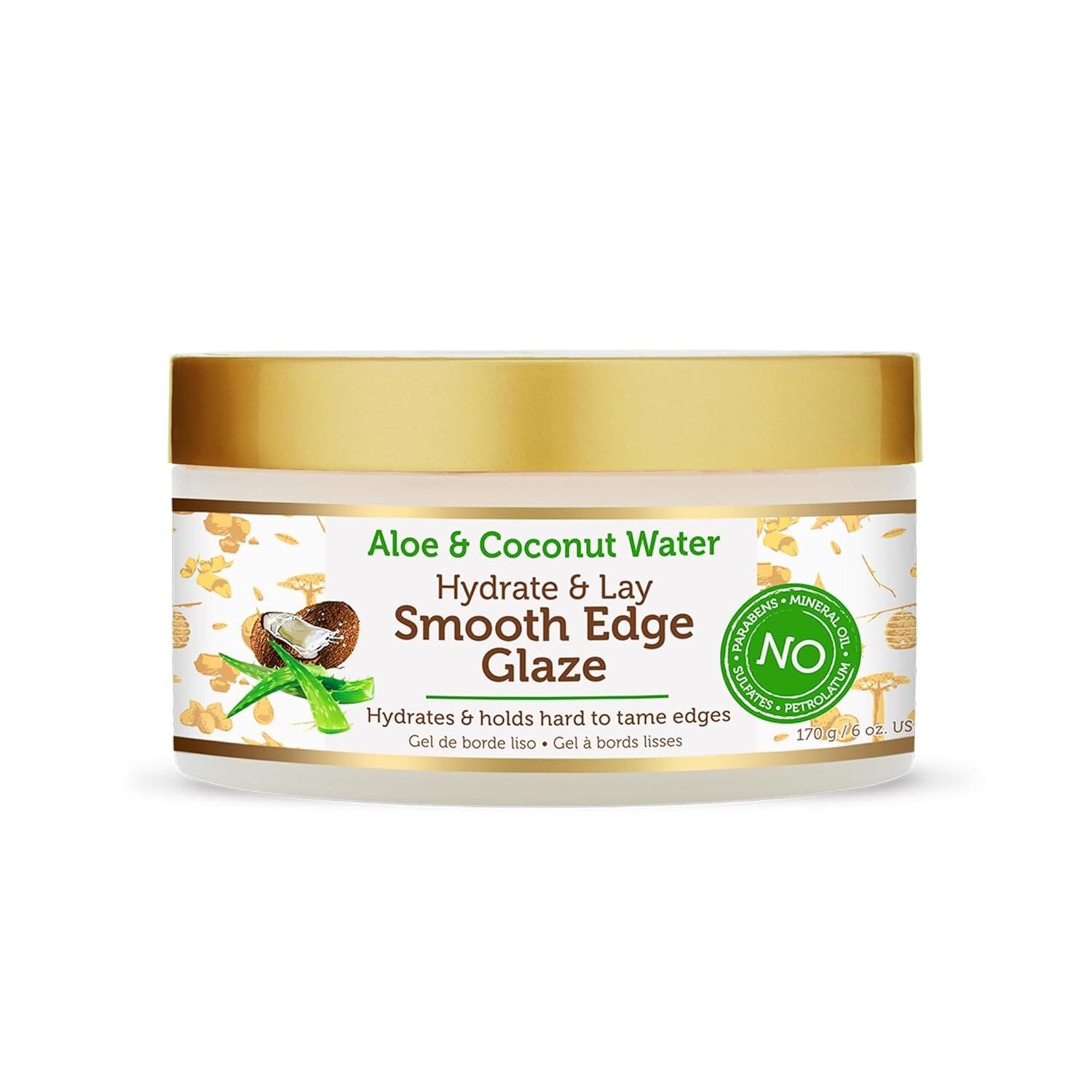 African Pride Smooth Edge Glaze Aloe & Coconut Water 170g(6oz)