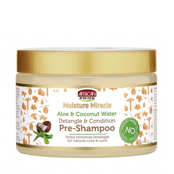 African Pride Moisture Miracle Aloe & Coconut Water Pre-Shampoo – vista 2
