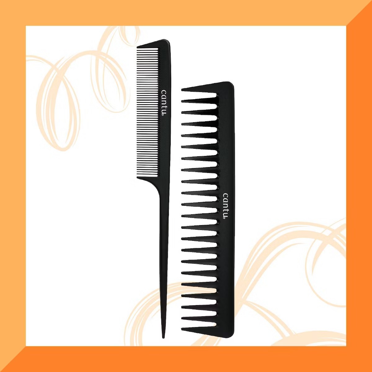 Cantu Style Carbon Fiber Combs – 2ct