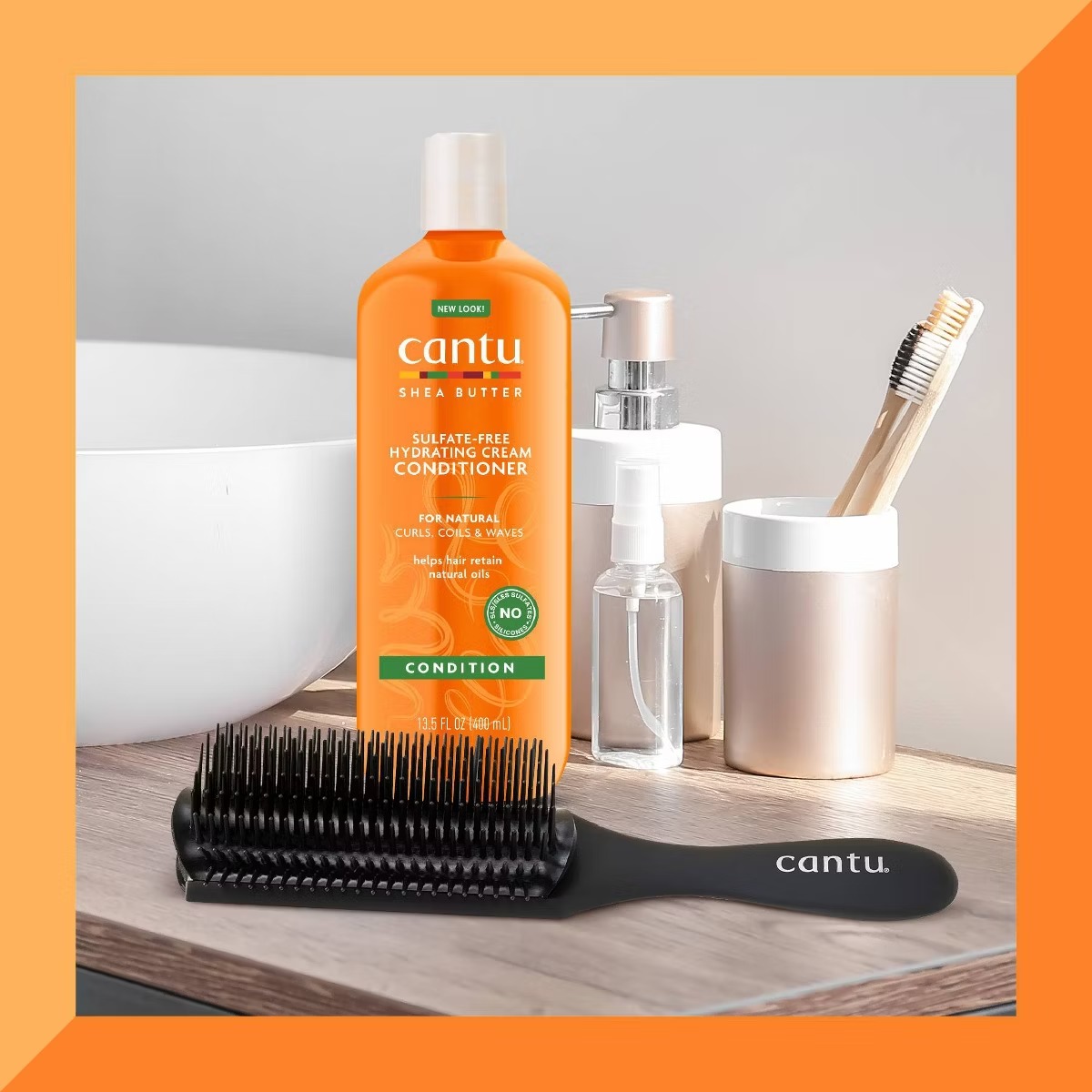 Cantu Basic Detangler Hair Brush – 1ct – vista 2
